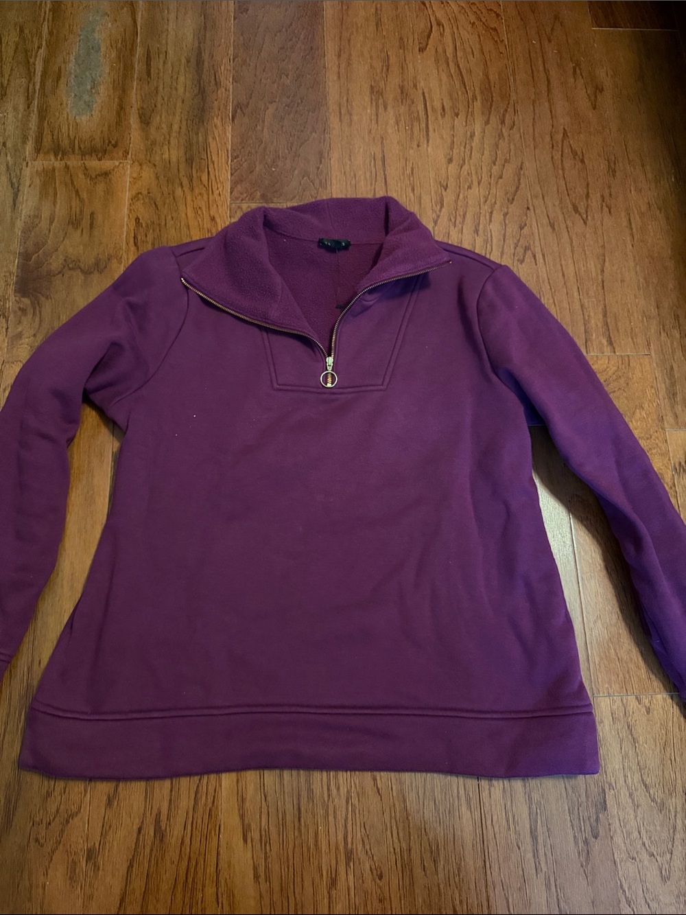 Talbots Women's Crewneck Sweater in Deep Plum